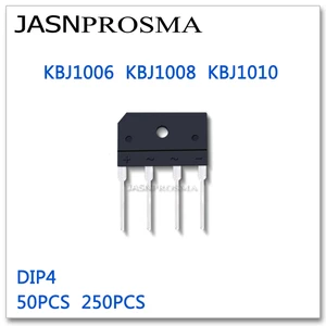 JASNPROSMA 250 шт. DIP4 KBJ1006 KBJ1008 KBJ1010 KBJ1006G KBJ1008G KBJ1010G Новые товары мостовой выпрямитель