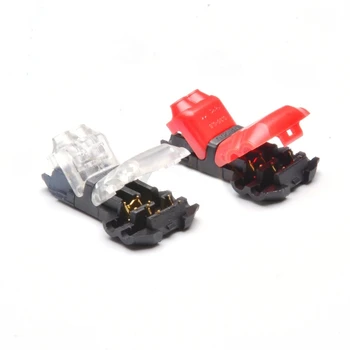 

50 Pcs/lot T2 2 Way 300v 10a Universal Compact Wire Wiring Connector Conductor Terminal Block With Lever AWG 18-24