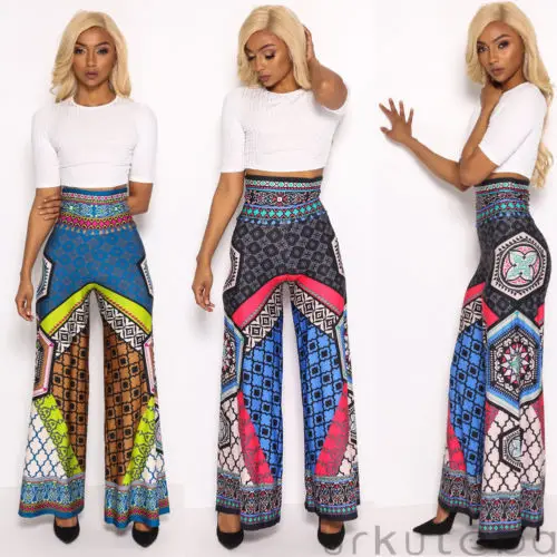 boho hippie high waisted pants