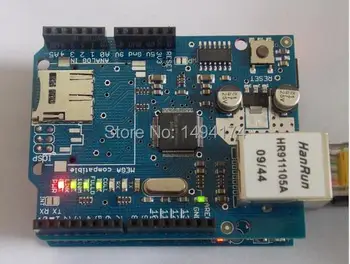 

10PCS WQScosea Q8S-4 UNO Shield Ethernet Shield W5100 R3 Network Expansion Development Board For UNO Mega 2560 1280 328 UNR R3