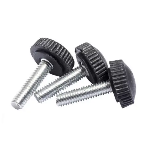 10pcs M4 plastic hand twist screw knob handle grip bolt knurled round