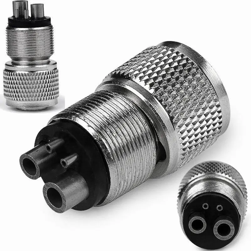 

1pc 4 Hole to 2 Hole Dental Handpiece Tubing Changer Adapter Connector Converter