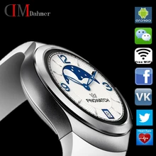Original 2016 Kreis neue x3 Smart Uhr Android 4.4 WCDMA 3G Smartwatch mit mit WIFI, GPS, SIM Bluetooth für iOS & Android