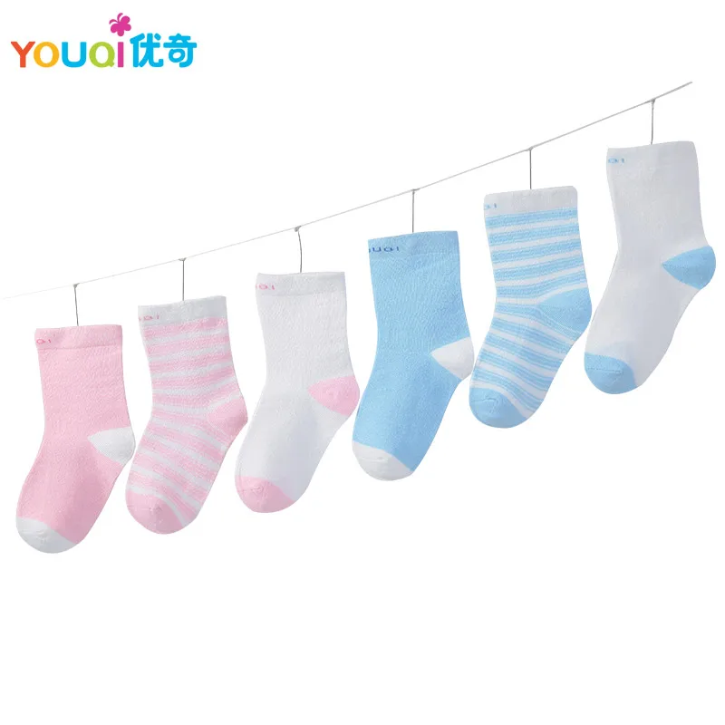 3 Pairs Lot Cotton Baby Socks Spring Autumn Newborn 3 6 9 to 24 Months Cute