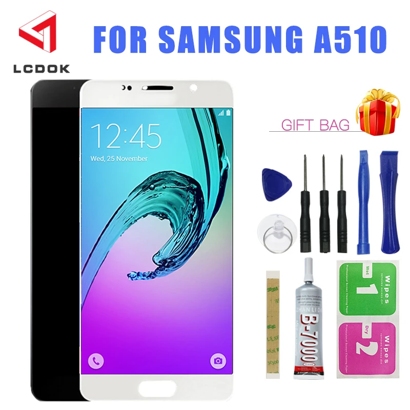 A510 экран для samsung Galaxy A5 2016 дисплей A510FD A510F A510M ЖК кодирующий преобразователь