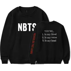 Новый BTS Мужская толстовка принт NBTS забавные толстовки Толстовка Корея Модный бренд дизайн повседневное пальто осень зима Одежда