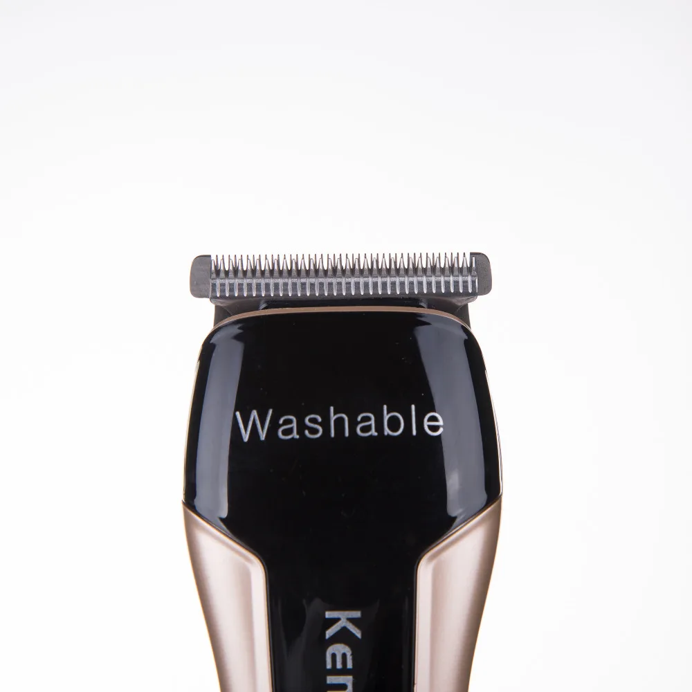 Машинка для стрижки волос моющийся триммер для бороды Электрический станок для бритья машинка для стрижки волос Kemei перезаряжаемая Бритва Парикмахерская 4 расчески