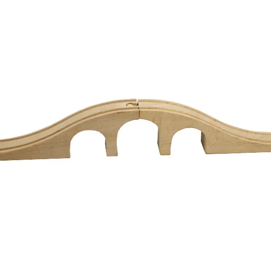 

EDWONE -2PCS 3 Hole Arch Bridge Track Thomas Wooden Train Track Railway Accessories Suit for Thomas Brio