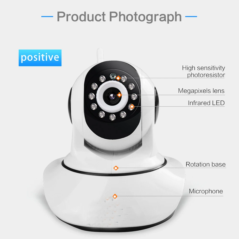 

HD 1080P Cloud Ip Camera WIfi Wireless Camera Indoor Smart Wireless Security Camera Surveillance Night Vision IP Camera CM-F2