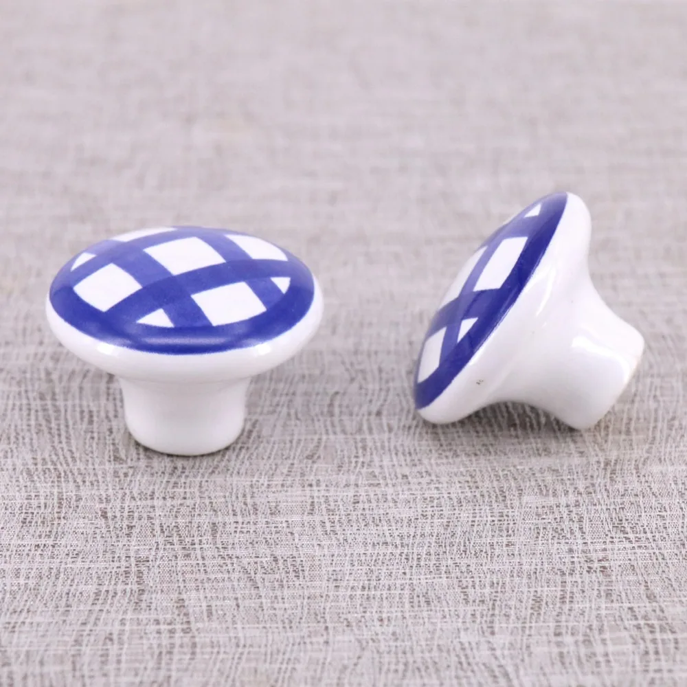 Buy Diameter 38mm Hand Painted ceramic children knobs