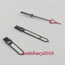 Черный край белый часы руки супер световой подходит для Miyota 2813 8215 821A 8205 движение