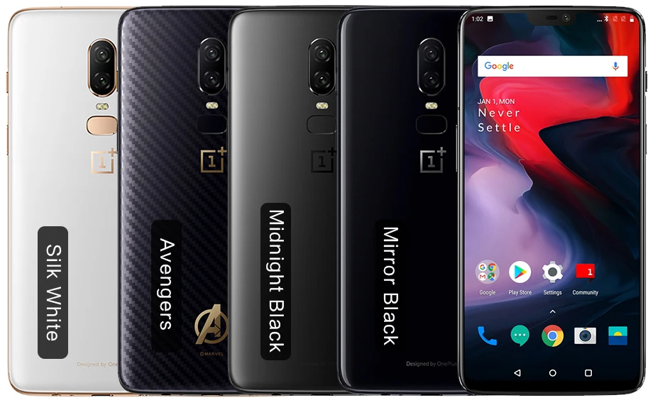 Глобальная прошивка Oneplus 6 4G LTE сотовый телефон Восьмиядерный Android 8 1 28 &quotIPS 2290X1080
