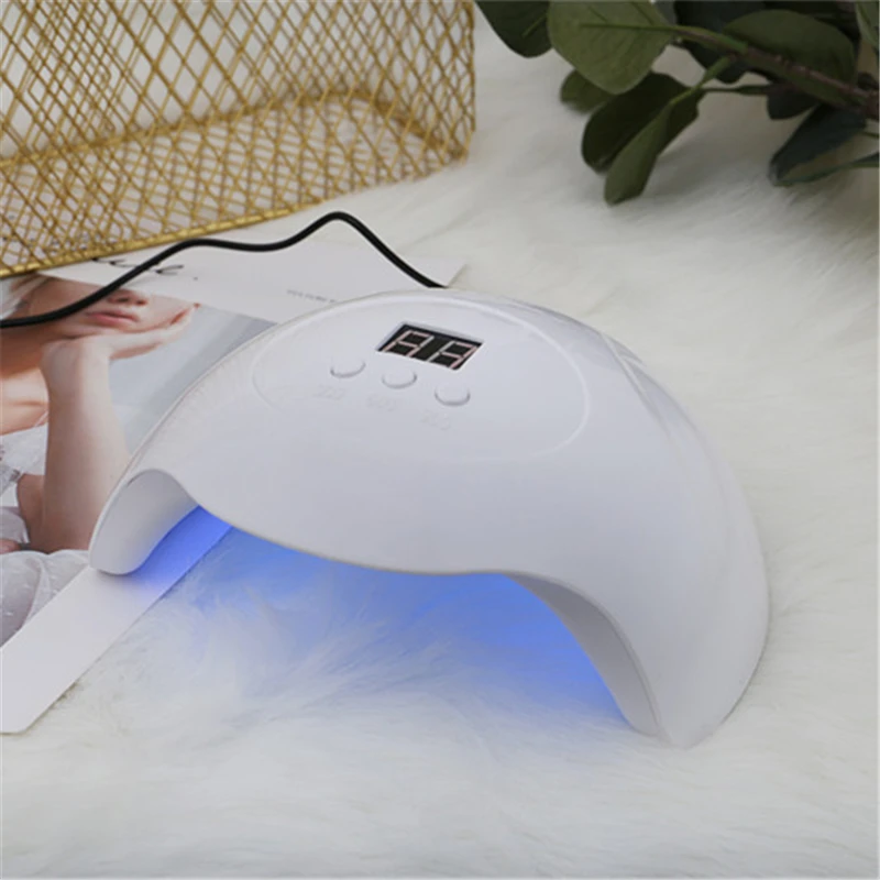 

New 45W Nail Dryer 15pcs UV LED Lamp for All Type Nail Gel Polish Curing USB Lamp for Manicure LCD Display Nail Art Tool