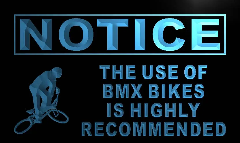 LN724 уведомлений Применение BMX велосипеды рекомендуется светодиодный знак