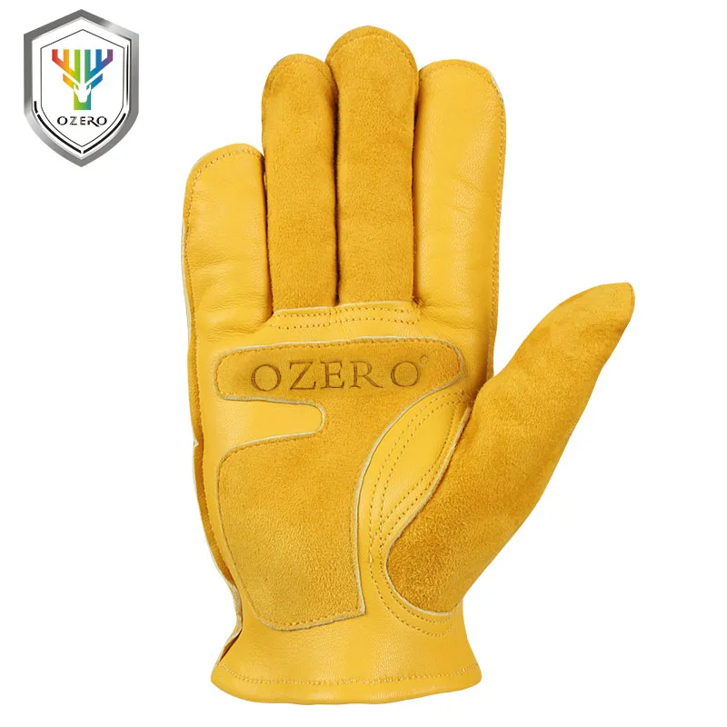 OZERO Motorcycle Gloves Summer Leather Genuine Goatskin Motocross Motorbike Biker Racing Riding Motor Moto Gloves Men Women 5018