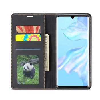 

luxury Business Leather Phone Case For Huawei P30 P30 Pro Case Magnetic wallet For Huawei P30 Lite Case Stand Flip wallet Coque