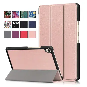 

For Huawei MediaPad M6 8.4 2019 Business Painted Sleeping PU Slim Leather Book Stand Flip Smart Cover Case