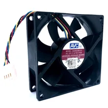 Ventilador de refrigeração 80mm 12v Nova DS08025R12U 8025 8CM 0.70A 64cfm PWM Cooler 80*80*25mm