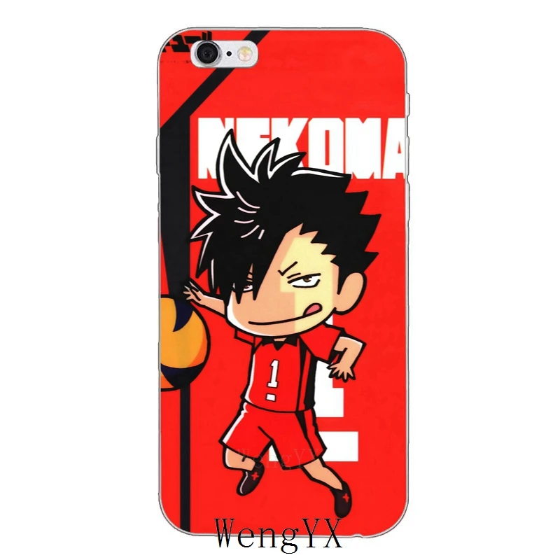 Аниме Kuroo Tetsurou Haikyuu персонаж тонкий силиконовый мягкий чехол для телефона для Iphone 4 4s 5 5S 5c SE 6 6s plus 7 7 plus 8 8 plus X - Цвет: HaikyuuCharacterA11