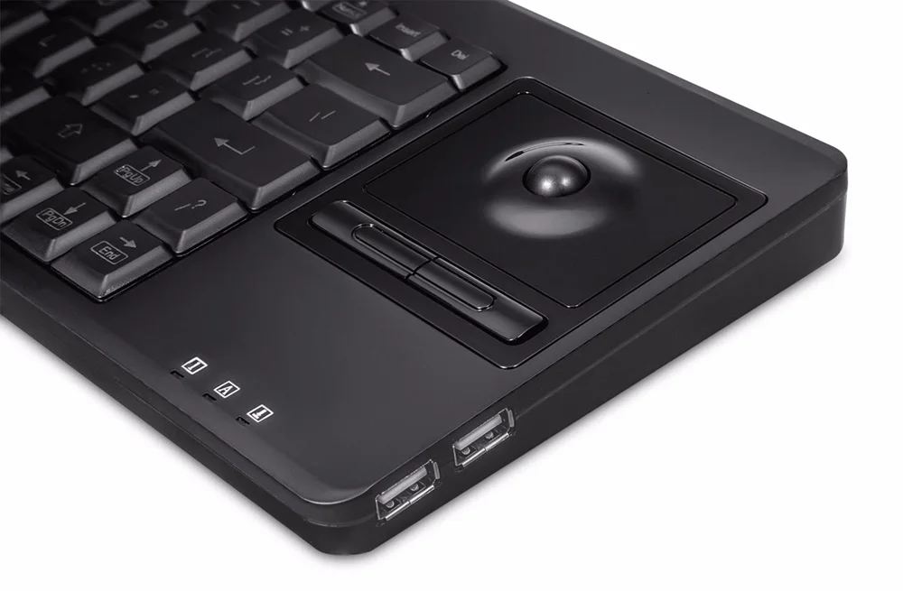 Клавиатура Perixx с подсветкой проводная клавиатура трекболом и usb интерфейсом 2x USB