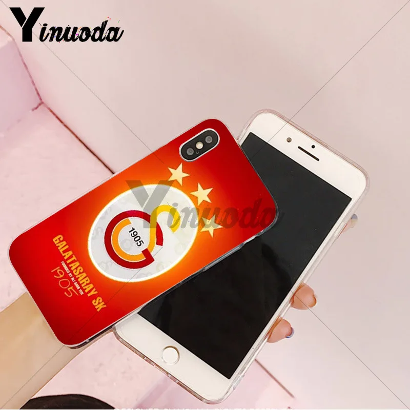 Yinuoda Galatasaray SK Роскошный Гибридный чехол для телефона для iPhone 8 7 6 6S Plus X XS max 10 5 5S SE XR Coque Shell - Цвет: 9