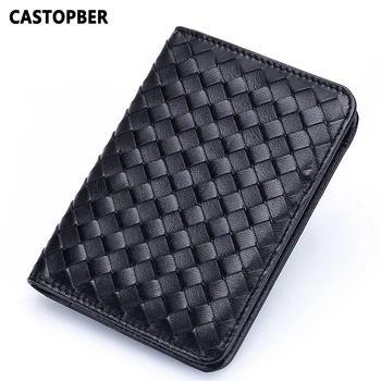 

Designer Passport Organizer Case Travel Genuine Leather Sheepskin Card Holder Business Men's Cover Bag Wallet High Quality Purse