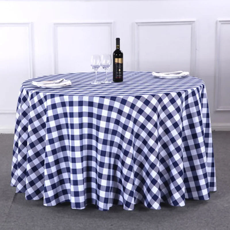 Cena 1PC czerwony zielony niebieski kawy wielu kolor poliester bawełna stolik restauracyjny tkaniny okrągłe wystrój domu duszpasterska chusta nappe