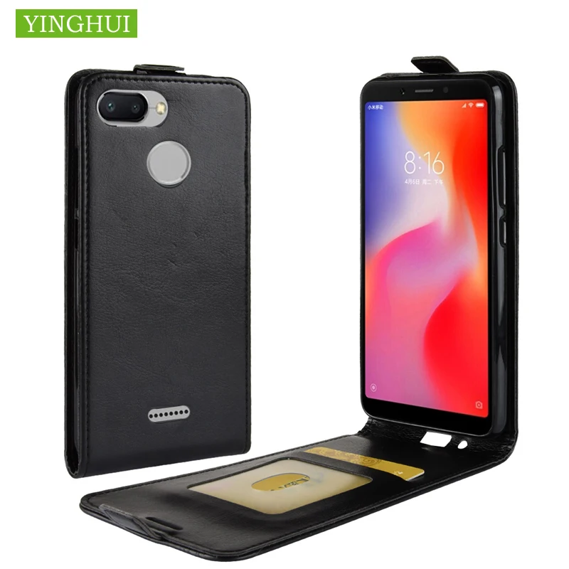 

For Xiaomi Redmi 6 Case Flip Leather Case High Quality Vertical Cover With Card Holder For Redmi 6 Cover Case