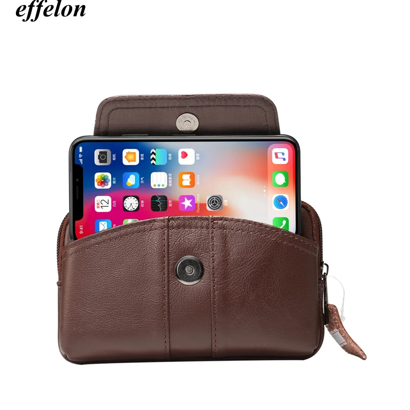 

Винтажный дорожный кошелек из натуральной кожи, держатель на ремне для iphone 12mini/13mini/SE2020/11 Pro/XS/X/8/7/6S