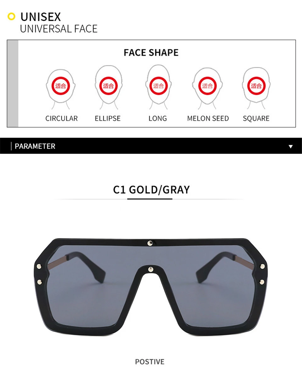 Модные солнцезащитные очки больших размеров с заклепками, современные женские винтажные брендовые дизайнерские солнцезащитные очки Oculos De Sol UV400