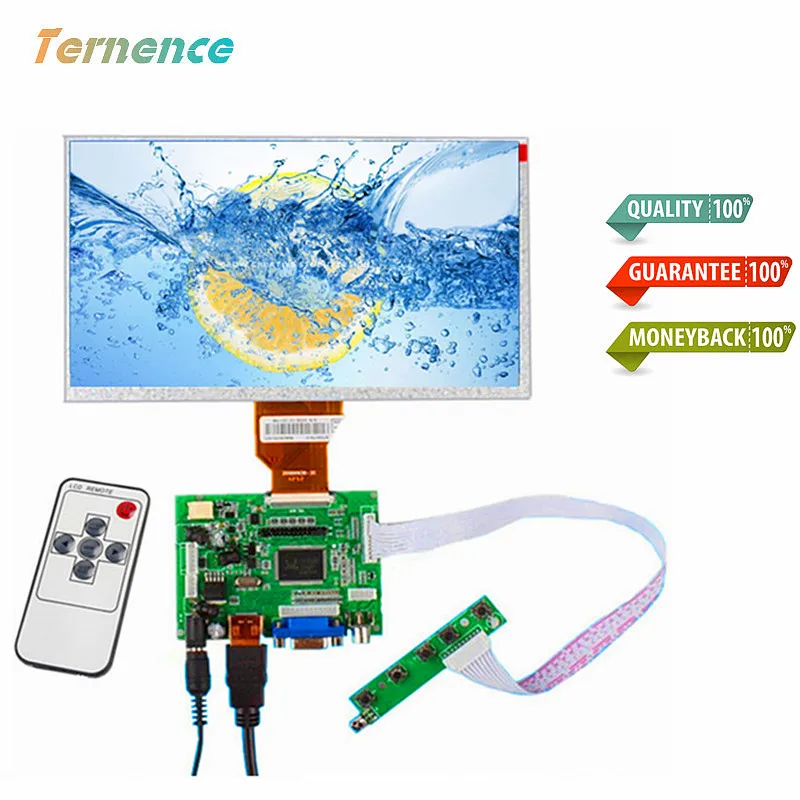 skylarpu for 9''inch LCD Display Raspberry Pi LCD Display Screen TFT Monitor AT090TN12 HDMI VGA Input Driver Board Controller