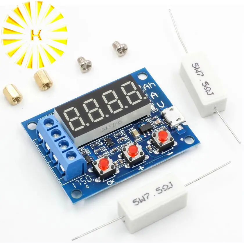 

ZB2L3 Li-ion Lithium Lead-acid Battery Capacity Meter Discharge Tester Analyzer