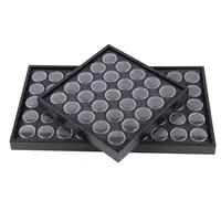 Empty 25/50 Space Nail Art Powder Gems Rhinestone Storage Container Case Box Plate Manicure Tool 1
