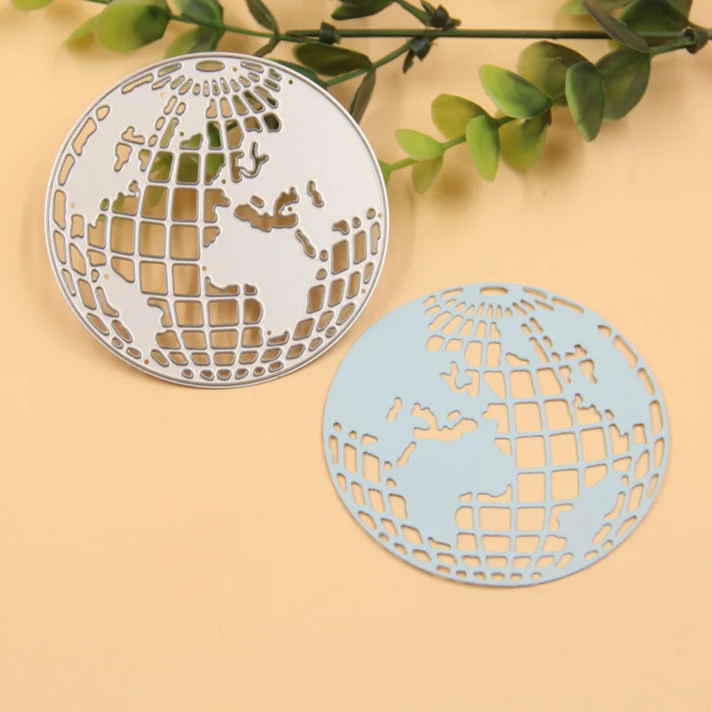 

KLJUYP Globe Metal Cutting Dies Stencils for DIY Scrapbooking/photo album Decorative Embossing DIY Paper Cards