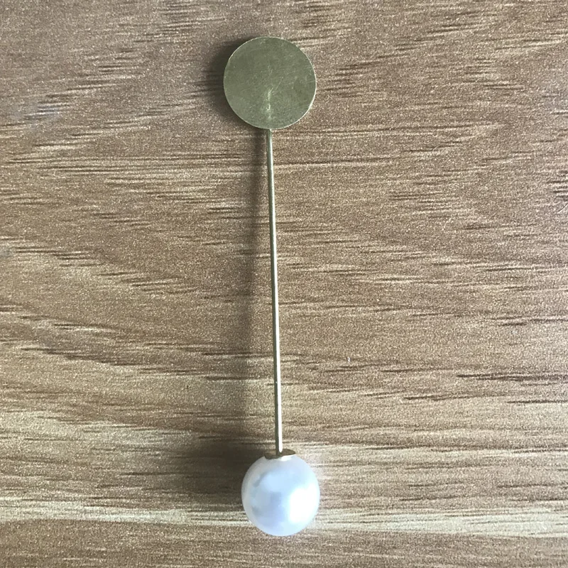 

Cheap 200Pcs/Lot Golden Colors With Pearl Brooch Pin Handmade Corsage Making Brooch Straps Metal Accessories Advanced Brooches