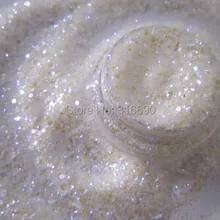 Синий фиолетовый белый радужные блёстки для ногтей Блеск пыли