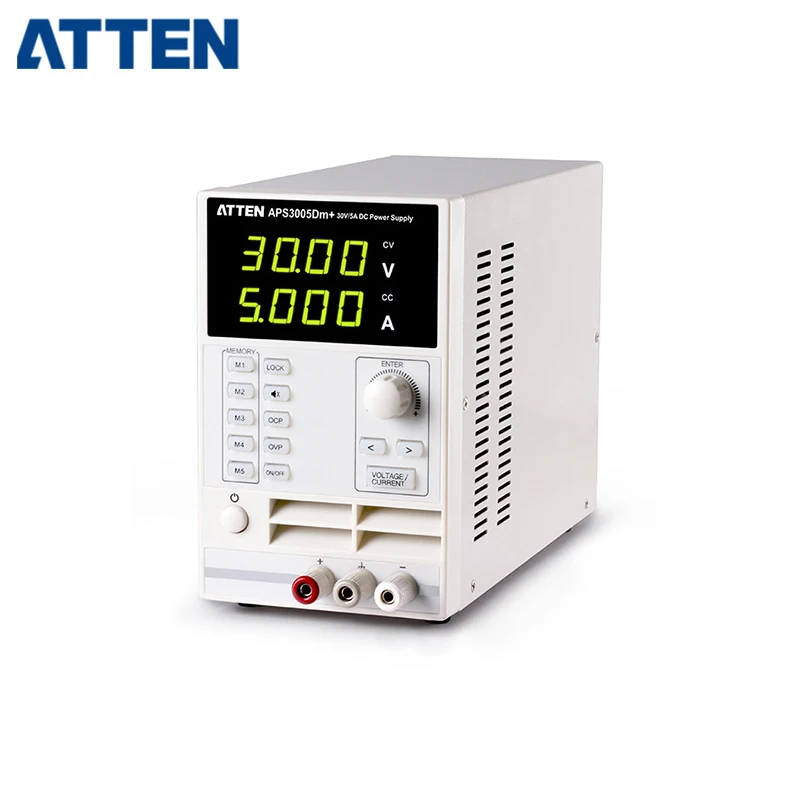 ATTEN APS3005Dm+ 220V Выход Регулируемый 0~ 33V 0~ 5.5A одноканальный источник питания постоянного тока