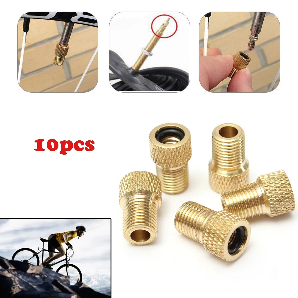 

10Pcs Wheel Tire Transfer Valve Adapter Presta To Schrader Cinverter Road Bike Cycle Bicycle Punp Tube
