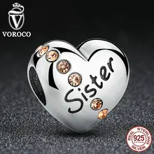 2016 Nueva Moda Plata de ley 925 Hermana Amistad Regalo Encantos fit Pandora Pulseras y Joyería Ingredientes C008