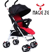 Eu RU без налога детская коляска 2 в 1 коляска складной зонт детская коляска может сидеть может лежать ультра-легкий портативный на самолете
