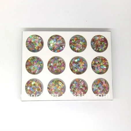 Блестки для дизайна ногтей Радужные в форме сердца домашних животных украшения