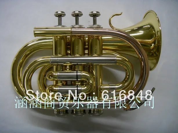 Bb карман труба желтый латунь Малый Труба Музыкальные инструменты | Спорт и