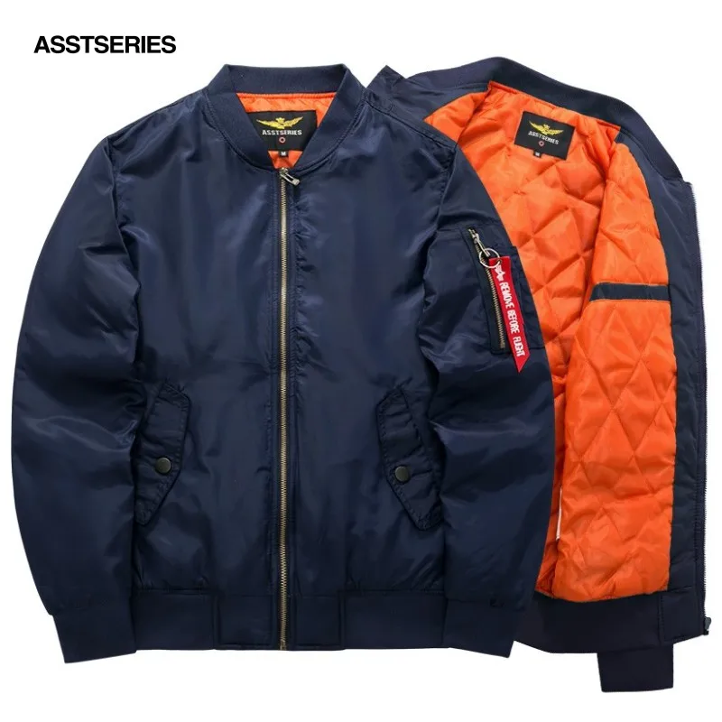 

2017 winter new MA1 bomber fligerjacke patch shark boys mens hip hop streetwear Warm fashion coats baseball clothes S-6XL