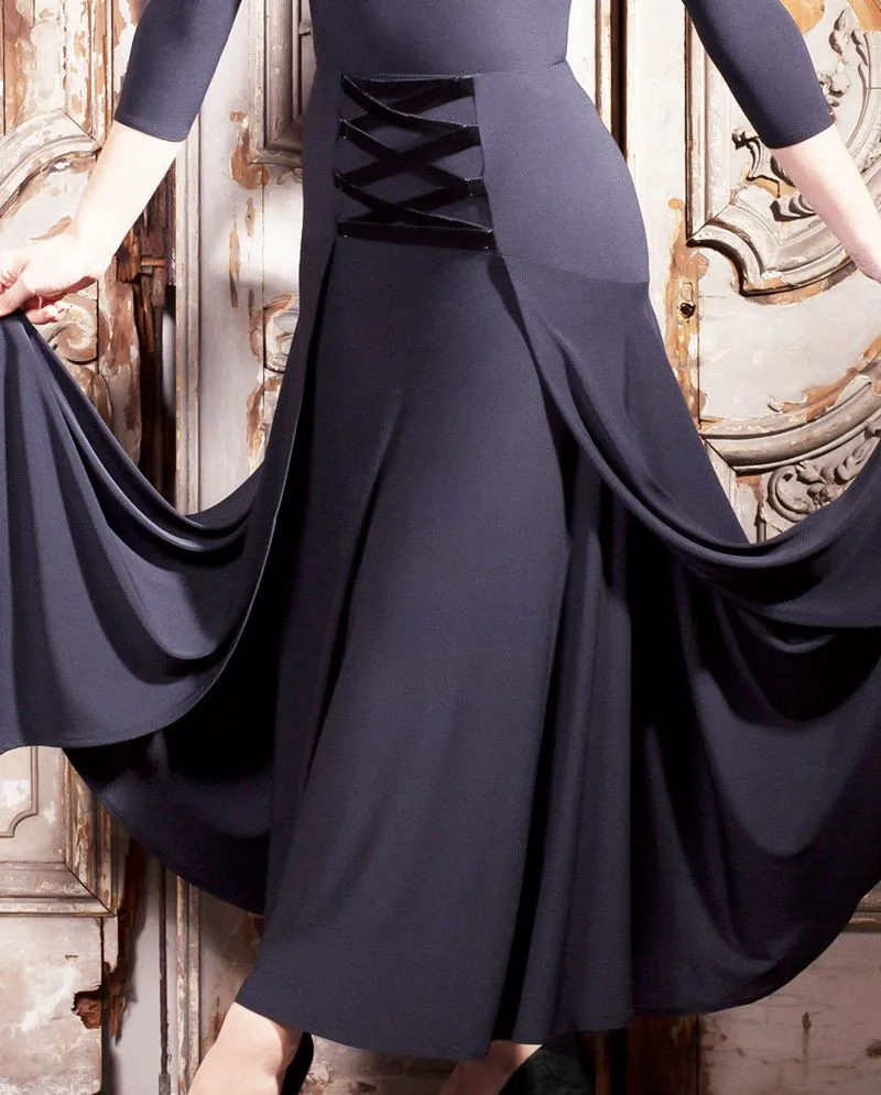 

customize black Modern Dance costumes flamenco skirts ballroom skirts latin salsa flamenco ballroom dance dress skirt dance wear
