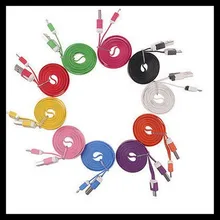 2000 шт./лот 1 м Красочные Лапша плоским V8 Micro кабель Наборы аксессуаров для телефонов для Samsung Galaxy S4 S IV i9500 S3 i9300 n7100