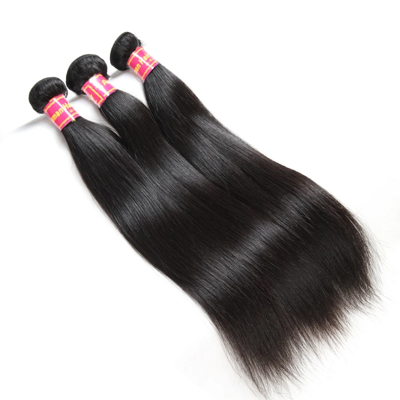 Ali Queen Hair Straight Brazilian Human Hair Weaves Bundles 1/3/4 Pcs Remy Bundles 10"- 36" 100% Human Extension Wig