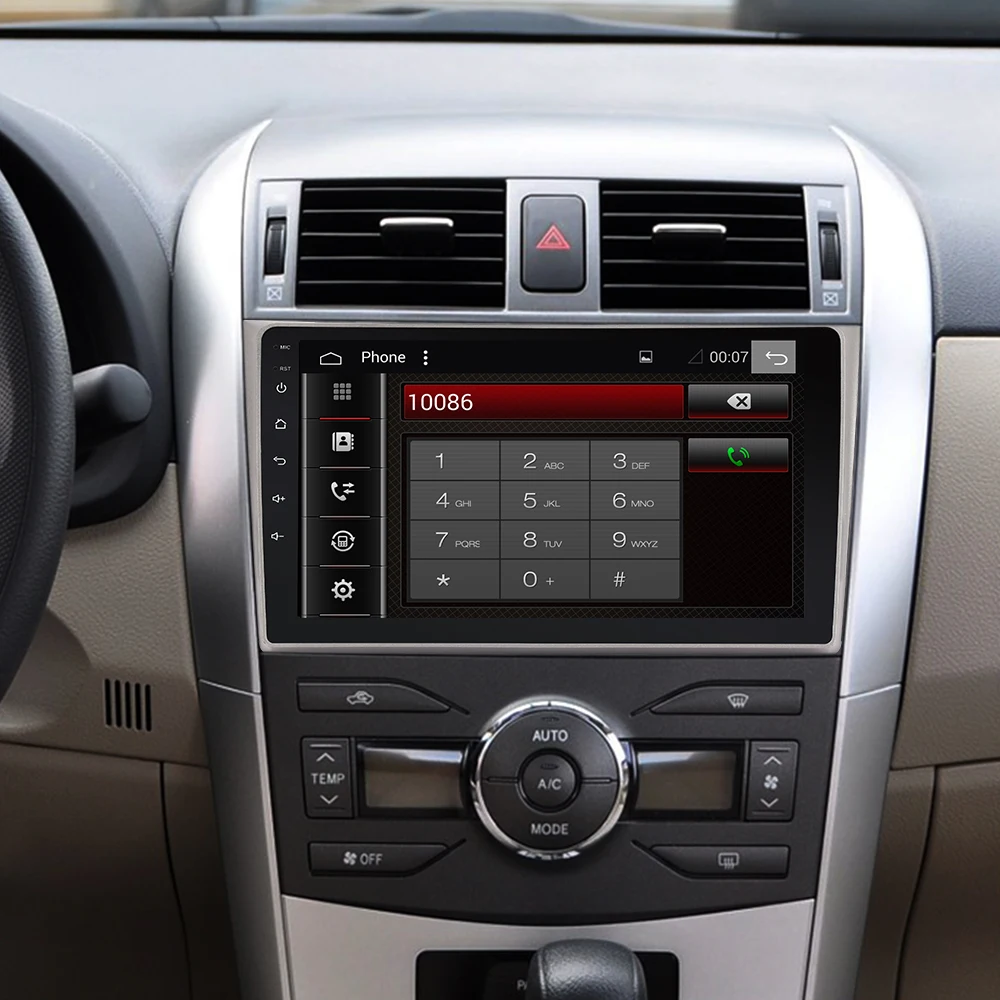 Eunavi 4G + 32G Octa 8 ядерный android 9 0 автомобильный dvd для Toyota Corolla E140/150 2007 2011