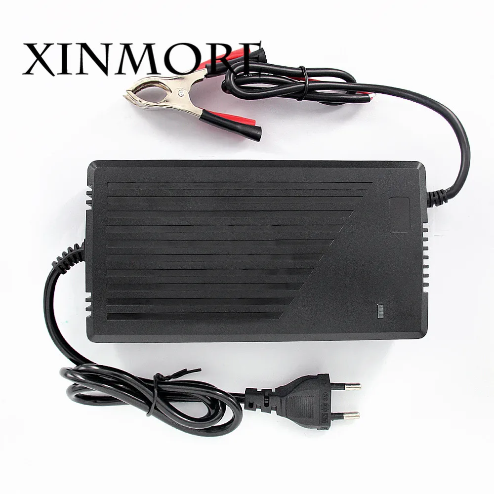 XINMORE Universal Lithium Battery Charger 12.6V 12A 11A 10A 9A Li Ion