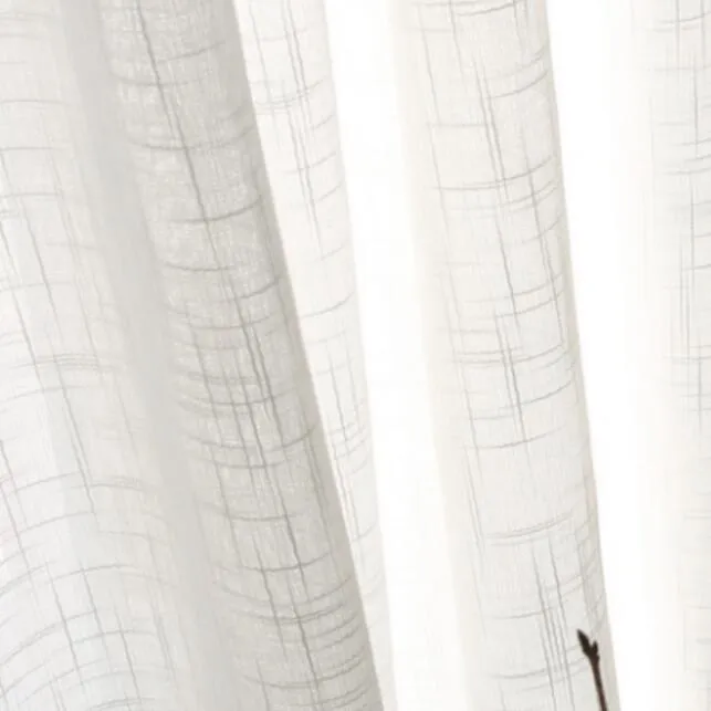 Серая занавеска s однотонная прозрачная вуаль на окно Современная гостиная кухня занавеска Тюль фиолетовая ткань белый Cortinas Rideaux X273#30 - Цвет: White Tulle