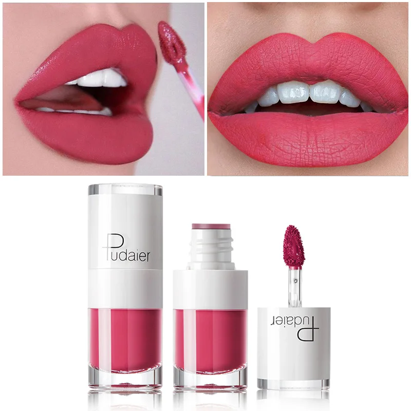 New Liquid Matte Lipstick Waterproof Red Lip Makeup Tattoo Long Lasting Lip Tint Matte Plumper Gloss Rouge Make up Tools